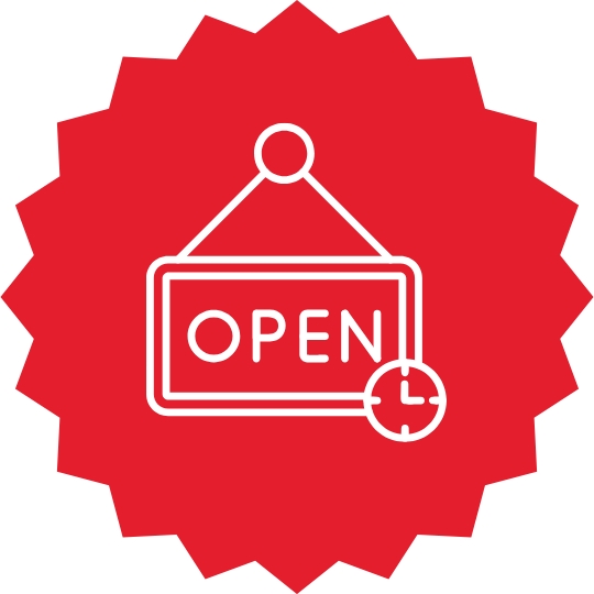 Open 7 Days